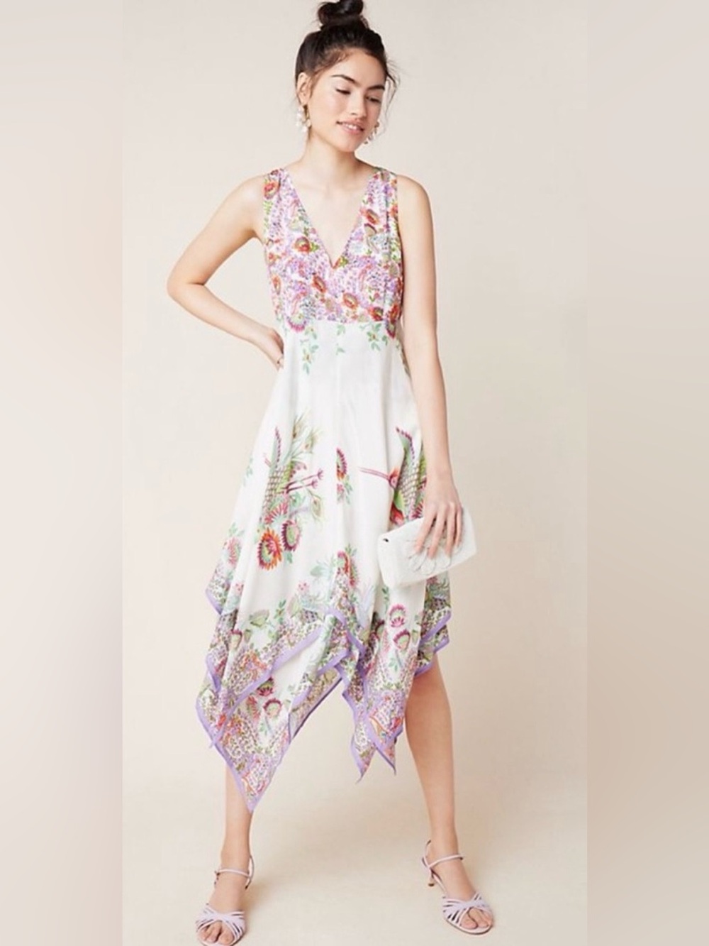Anthropologie Analise Floral Midi Dress